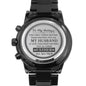 To My Hubby - A Quote for Father - Engraved Design Black Chronograph Watch - Loving Family
