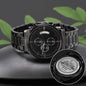 Psalms 121:2 Bible Verse Engraved Design Black Chronograph Watch