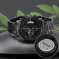 Isaiah 40:31 Bible Verse Engraved Design Black Chronograph Watch