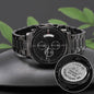 Phil 4:13 Bible Verse Engraved Design Black Chronograph Watch