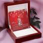 To My Best Friend - Graceful Love Giraffe Necklace with Christmas Message Card
