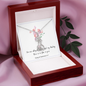Graceful Love Giraffe Necklace with Bible Verse Card - Song of Solomon 4:7