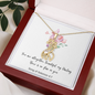 Graceful Love Giraffe Necklace with Bible Verse Card - Song of Solomon 4:7