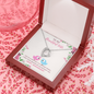 To My Wife - Forever Love Necklace with Anniversary Message Card - Loving Family