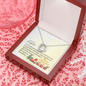 To My Daughter - Forever Love Necklace with Christmas Message Card - Santa