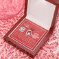 To My Wife - Forever Love Necklace with V-day Message Card & QR code for E-Card