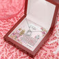 To My Daughter - Forever Love Necklace with Message Card with QR code for E-Card