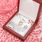 Dear Mom - Forever Love Necklace with Message Card & QR code for E-Card