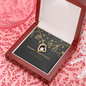 Forever Love Necklace with Christmas Card - Black