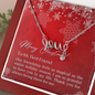 To My Best Friend - Scripted Love Necklace with Christmas Message Card