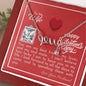 To My Wife - Scripted Love Necklace with V-day Message Card & QR code for E-Card