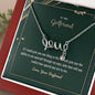 To Girlfriend - Scripted Love Necklace with Romantic Message Card - Loving Family