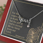 Scripted Love Necklace with Bible Verse Card - Romans 6:23