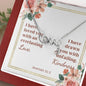 Scripted Love Necklaces with A Bible Verse Card - Jeremiah 31:3