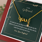 To Girlfriend - Scripted Love Necklace with Romantic Message Card - Loving Family