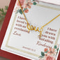 Scripted Love Necklaces with A Bible Verse Card - Jeremiah 31:3