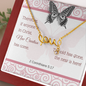 Scripted Love Necklace with A Bible Verse Card - 2 Corinthians 5:17