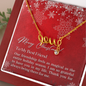 To My Best Friend - Scripted Love Necklace with Christmas Message Card