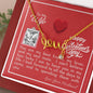 To My Wife - Scripted Love Necklace with V-day Message Card & QR code for E-Card