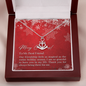 To My Best Friend - Anchor Necklace with Christmas Message Card