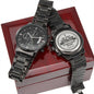 Psalms 121:2 Bible Verse Engraved Design Black Chronograph Watch