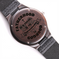 To My Dad - Fatherhood Quote Engraved Design Wooden Watch - Loving Family