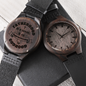 To My Dad - Fatherhood Quote Engraved Design Wooden Watch - Loving Family