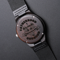 To My Dad - Fatherhood Quote Engraved Design Wooden Watch - Loving Family