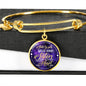 SISTER To SISTER - Side by Side or Miles Apart SISTERS will Connected by HEART Adjustable Bangle Bracelet - Loving Family