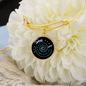 In Memory of Loved One - My Mind Still Speaks to You ... Adjustable Bangle Bracelet - Loving Family