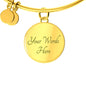 I Choose Joy - Bible Verse Inspired Adjustable Bangle Bracelet