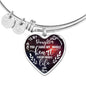 MOM TO DAUGHTER - To My Daughter You Have My Whole Heart...Heart Bangle Bracelet - Loving Family