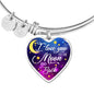 To SPECIAL SOMEONE - I Love You to the MOON and Back Adjustable Bangle Bracelet - Loving Family