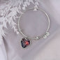 To My Daughter - You Have My Whole Heart - Adjustable Heart Bangle Bracelet - Loving Family