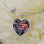 MOM TO DAUGHTER - To My Daughter You Have My Whole Heart...Heart Bangle Bracelet - Loving Family