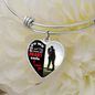 You Make My Heart Smile - Heart - Adjustable Bangle Bracelet - Loving Family