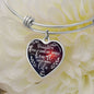 To My Daughter - You Have My Whole Heart - Adjustable Heart Bangle Bracelet - Loving Family