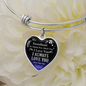 To Sweetheart - I Always Love You More Than That - Adjustable Heart Bangle Bracelet - Loving Family