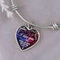 To Sweetheart - I Always Love You More Than That - Heart - Adjustable Bangle Bracelet - Loving Family