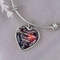 MOM TO DAUGHTER - To My Daughter You Have My Whole Heart...Heart Bangle Bracelet - Loving Family
