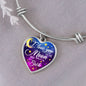 To Special Someone - I Love You to the MOON and Back - Heart Necklace - Loving Family
