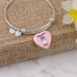 I Need Vitamin U (Pink) Heart - Adjustable Bangle Bracelet - Loving Family