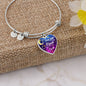 To Special Someone - I Love You to the MOON and Back - Heart Necklace - Loving Family