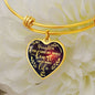 To My Daughter - You Have My Whole Heart - Adjustable Heart Bangle Bracelet - Loving Family