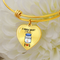 I Need Vitamin U (Transparent) Heart - Adjustable Bangle Bracelet - Loving Family
