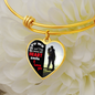 You Make My Heart Smile - Heart - Adjustable Bangle Bracelet - Loving Family