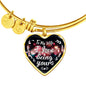 HUSBAND To My Wife - I Love Being Yours - Heart Adjustable Bangle Bracelet - Loving Family
