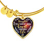 MOM TO DAUGHTER - To My Daughter You Have My Whole Heart...Heart Bangle Bracelet - Loving Family