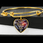 MOM TO DAUGHTER - To My Daughter You Have My Whole Heart...Heart Bangle Bracelet - Loving Family