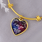 To Sweetheart - I Always Love You More Than That - Heart - Adjustable Bangle Bracelet - Loving Family